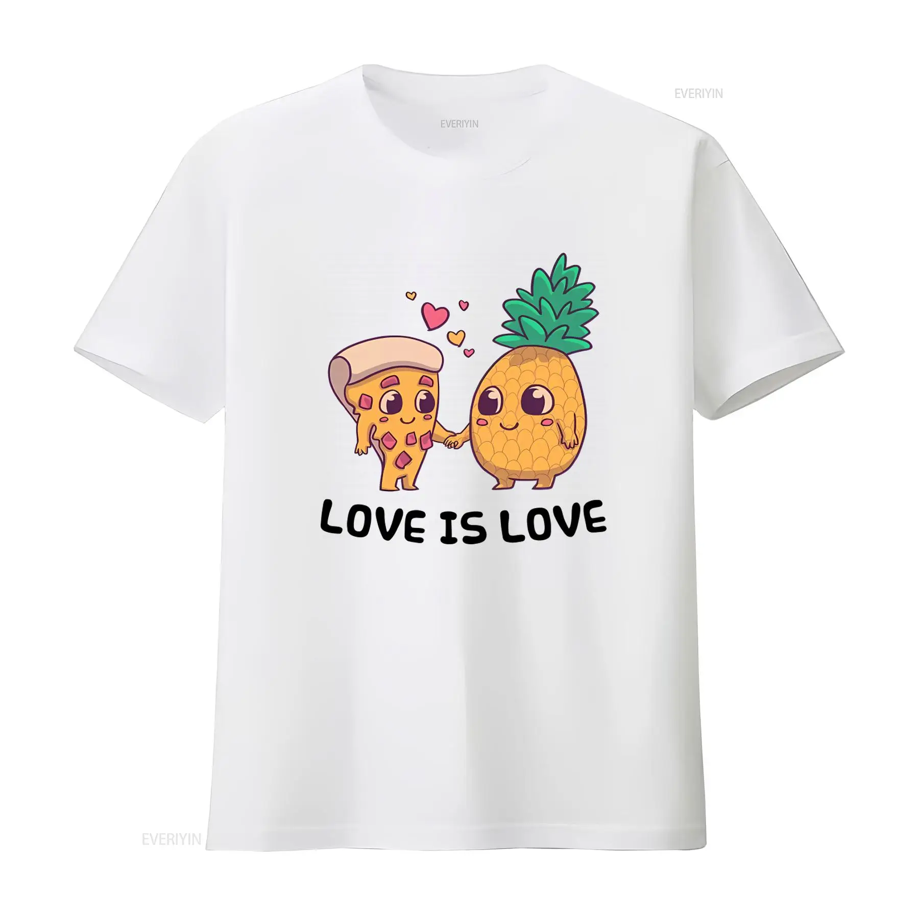 Vintage Fashion Community - Camiseta Divertida de Abacaxi e Pizza