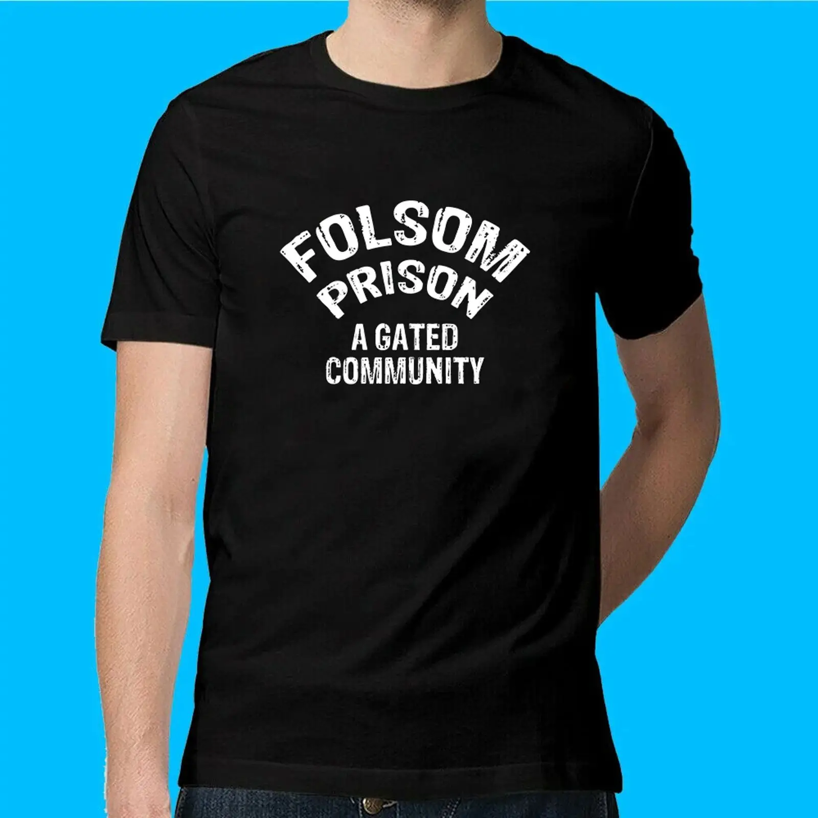 Vintage Fashion Community - Camiseta Engraçada Folsom State Prison A