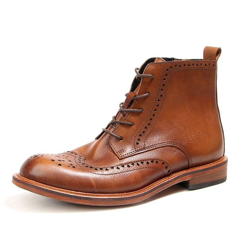 Vintage Fashion Style - Vintage masculino tornozelo chelsea botas de