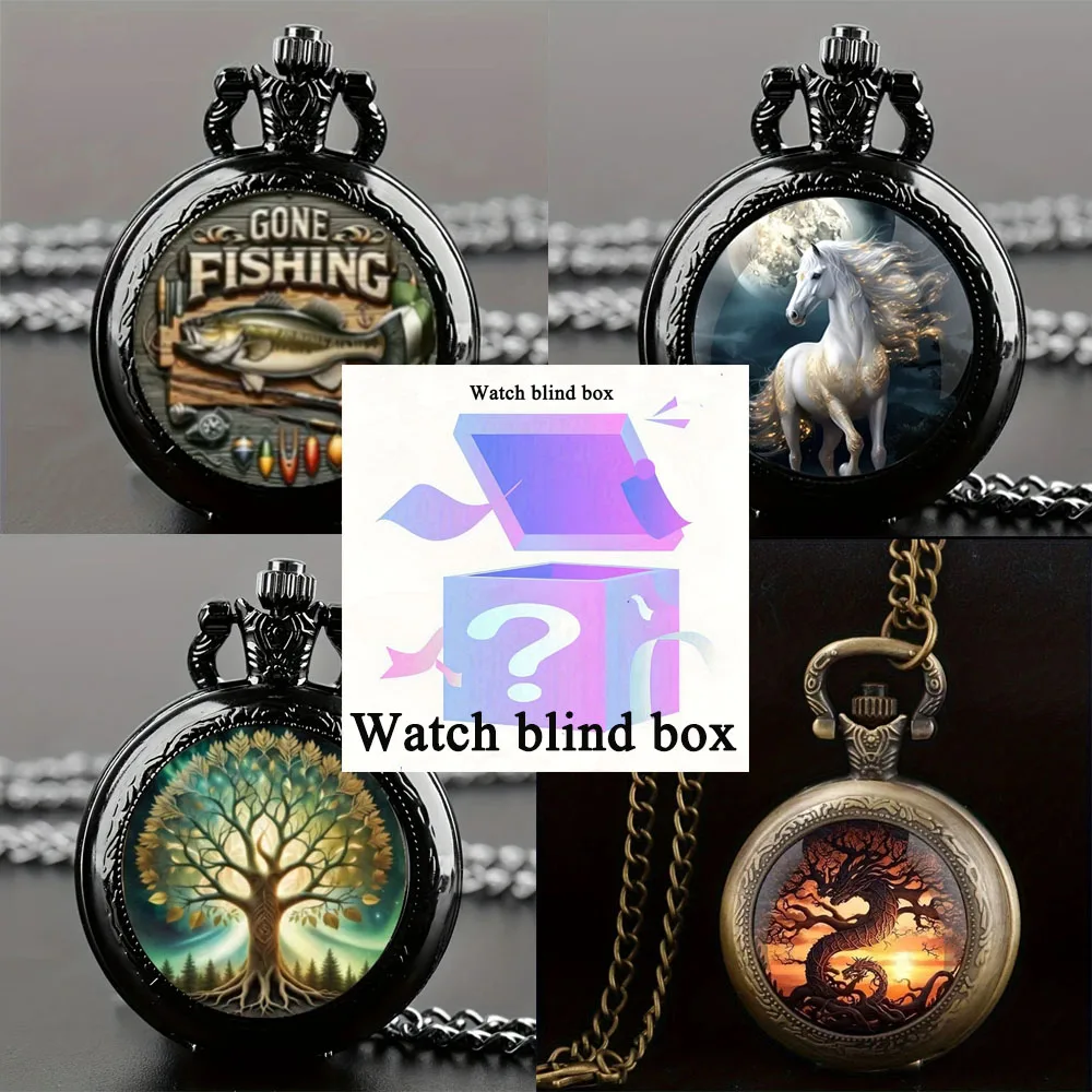 Vintage Fashion Style - Relógio de Bolso Vintage com Padrões