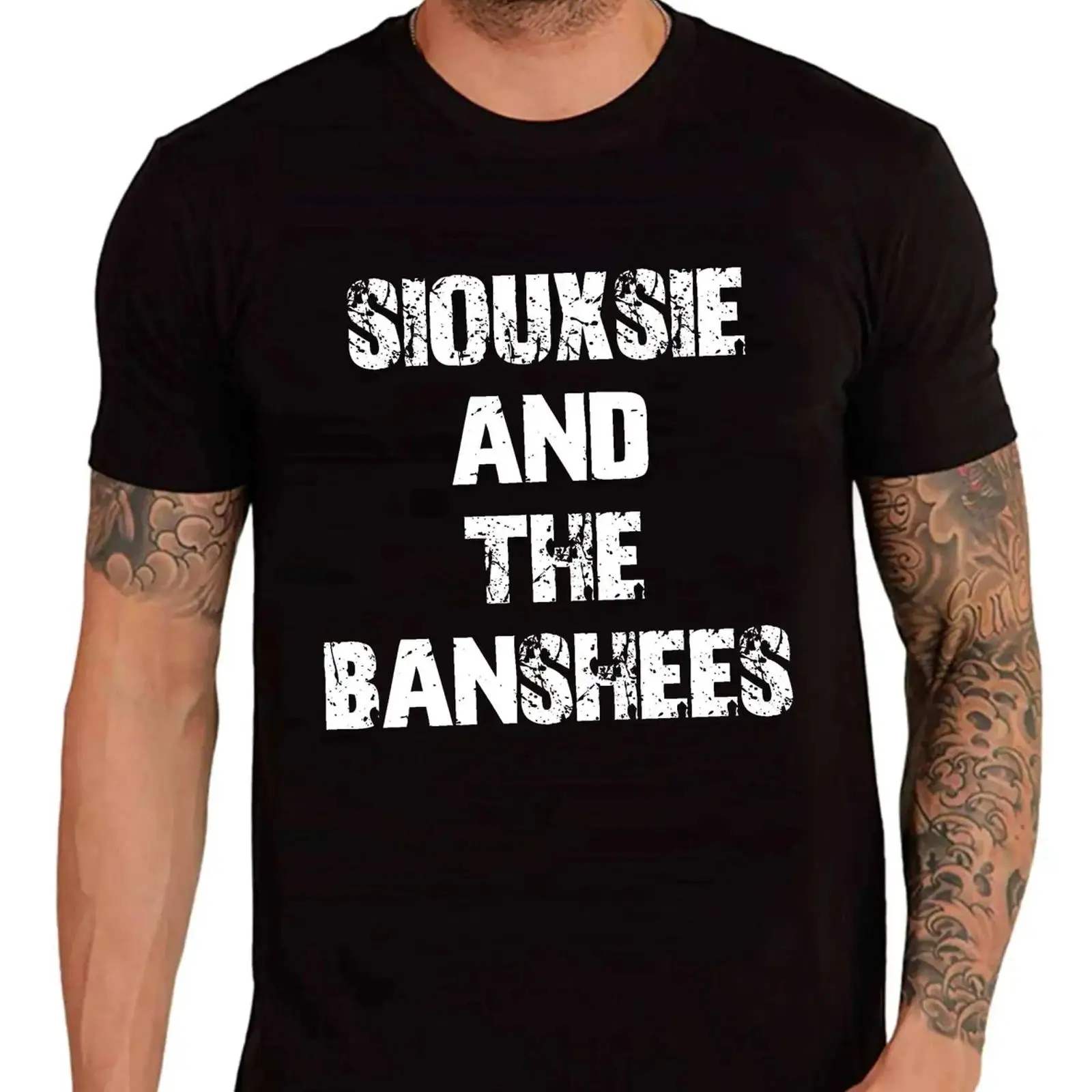 Vintage Fashion Herren - Camiseta Gráfica Masculina Siouxsie and the