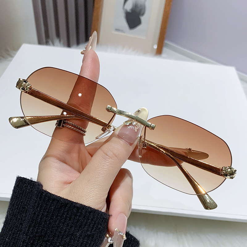 Vintage Fashion Tiktok - Zxiac tendência retro sem aro quadrado
