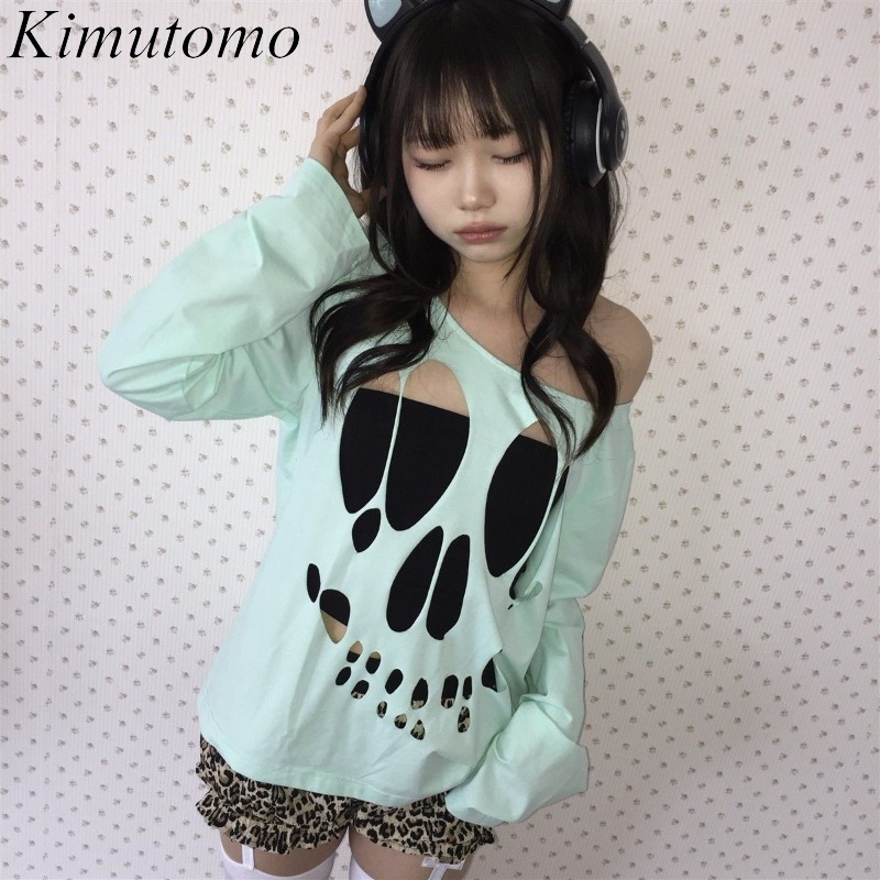 Vintage Y2K - Camisetas Femininas Kimutomo Sexy Vintage com