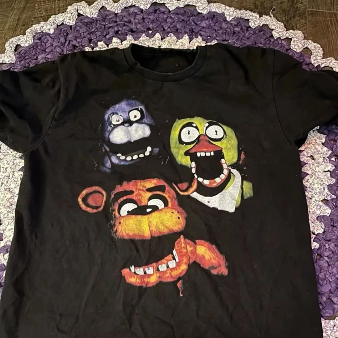 Vintage Fashion Game - Camiseta Y2K Estilo Gótico Harajuku com