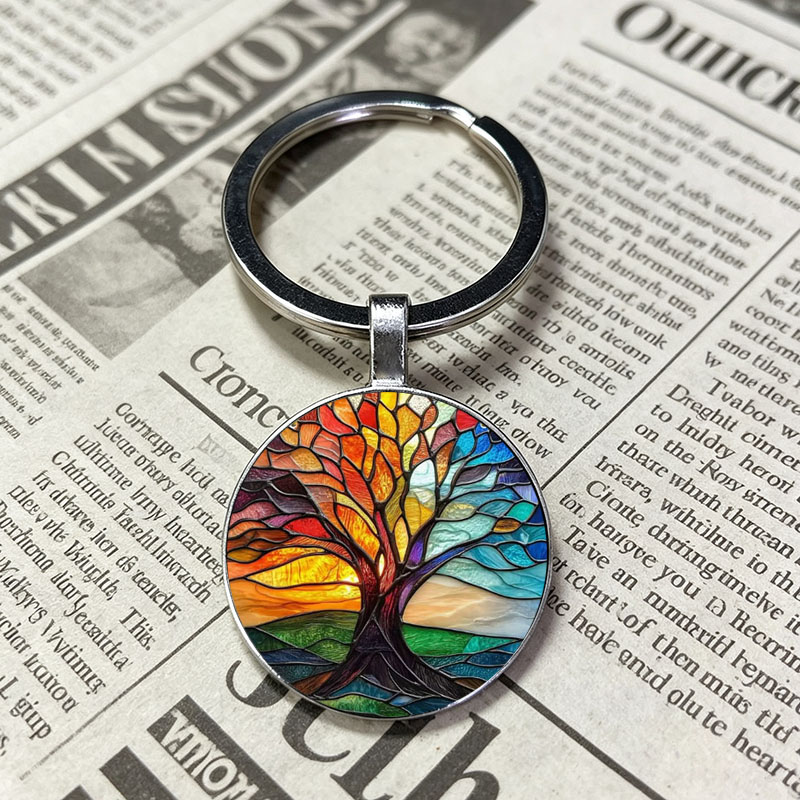 Vintage Fashion Meaning - Porta-Chaves Vintage com Estampa de Mosaico