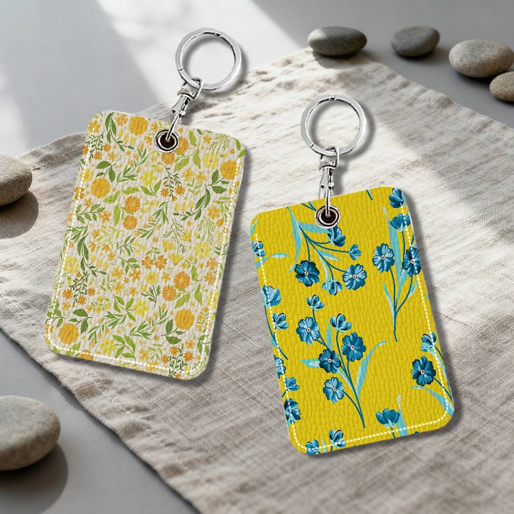 Chaveiro de Couro Amarelo Flor - Vintage Fashion Community avaliação e preço