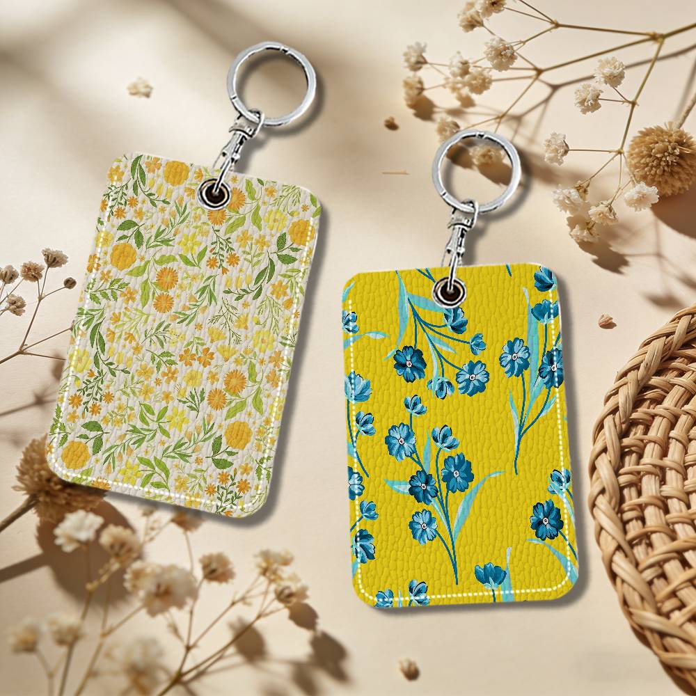 Chaveiro de Couro Amarelo Flor - Vintage Fashion Community avaliação e preço