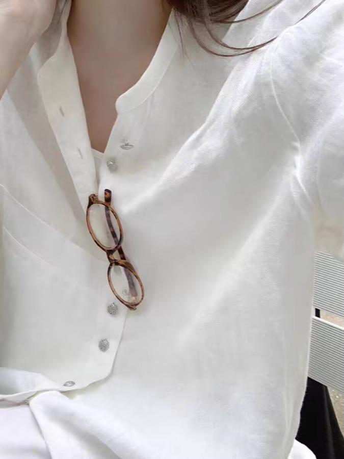 Camisa Casaco Feminina Branca  - Vintage Fashion Meaning avaliação e preço
