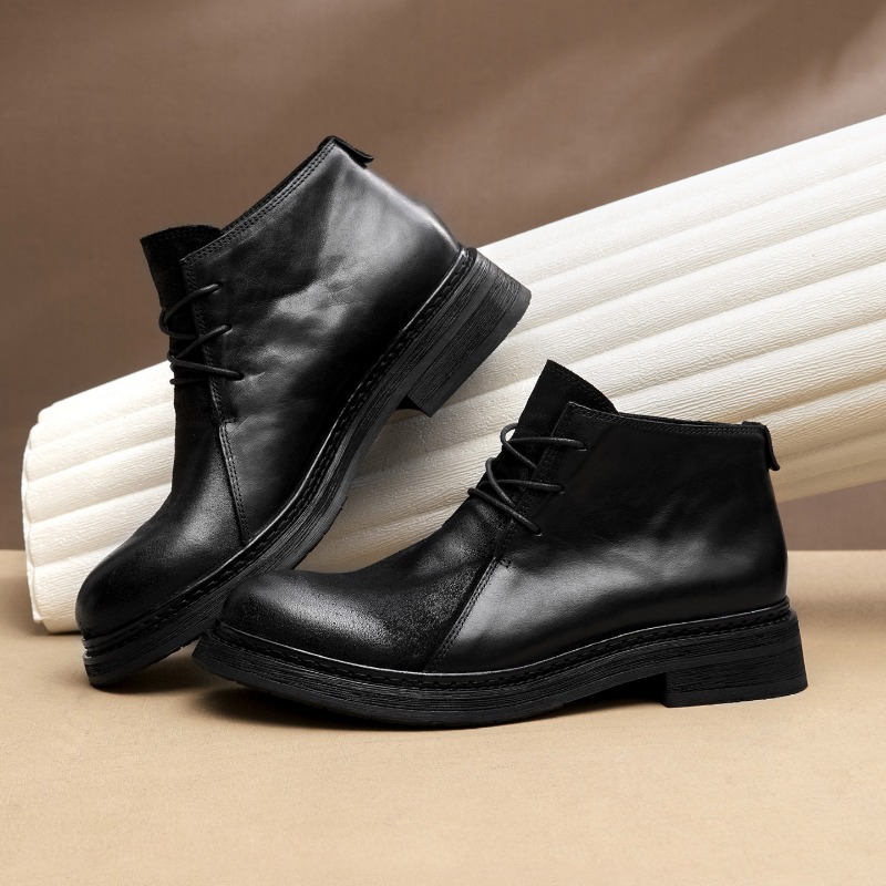 Botas Masculinas Vintage de Co - Vintage Fashion Style avaliação e preço