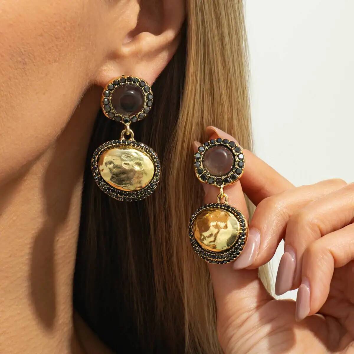 z nova moda geométrica oval br - Z Vintage Fashion avaliação e preço