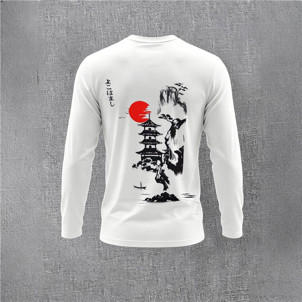 Camiseta Masculina de Manga Lo - Vintage Fashion Style avaliação e preço