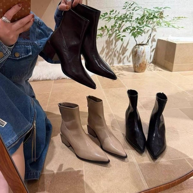 Botas Femininas de Cano Curto  - Vintage Fashion Style avaliação e preço