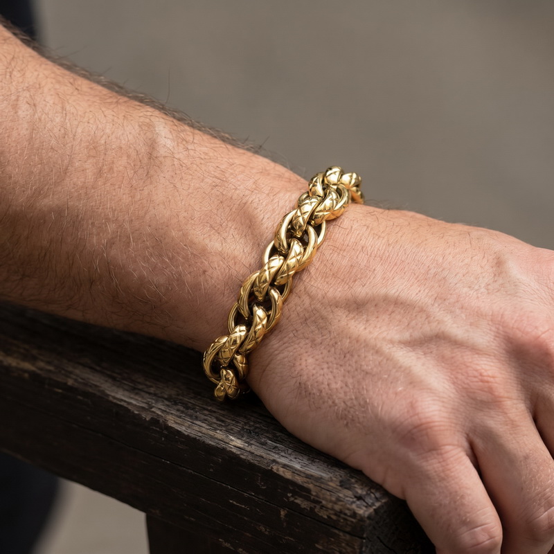 Pulseira Masculina Kalen de Aç - Z Vintage Fashion avaliação e preço