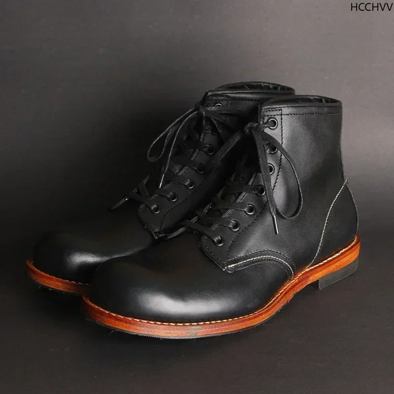 Botas masculinas vintage de co - Vintage Fashion Style avaliação e preço