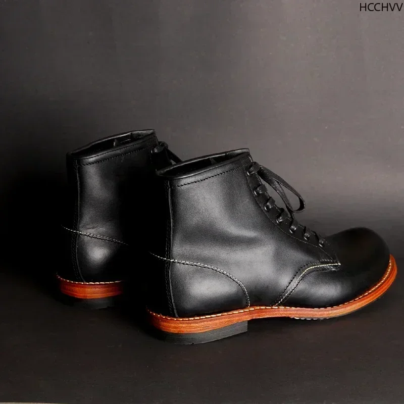 Botas masculinas vintage de co - Vintage Fashion Style avaliação e preço