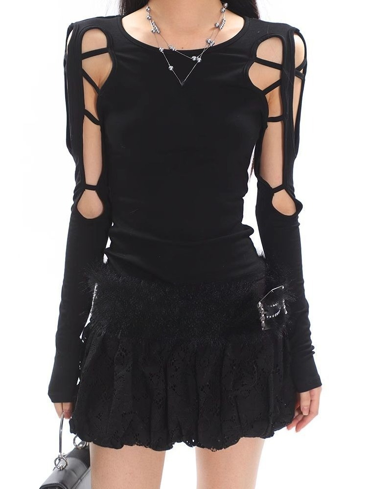 Retro punk rock camiseta femin - Vintage Fashion Subculture avaliação e preço