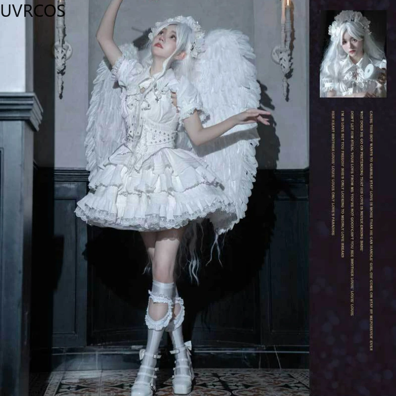 Vestido gótico vitoriano lolit - Vintage Y2K avaliação e preço