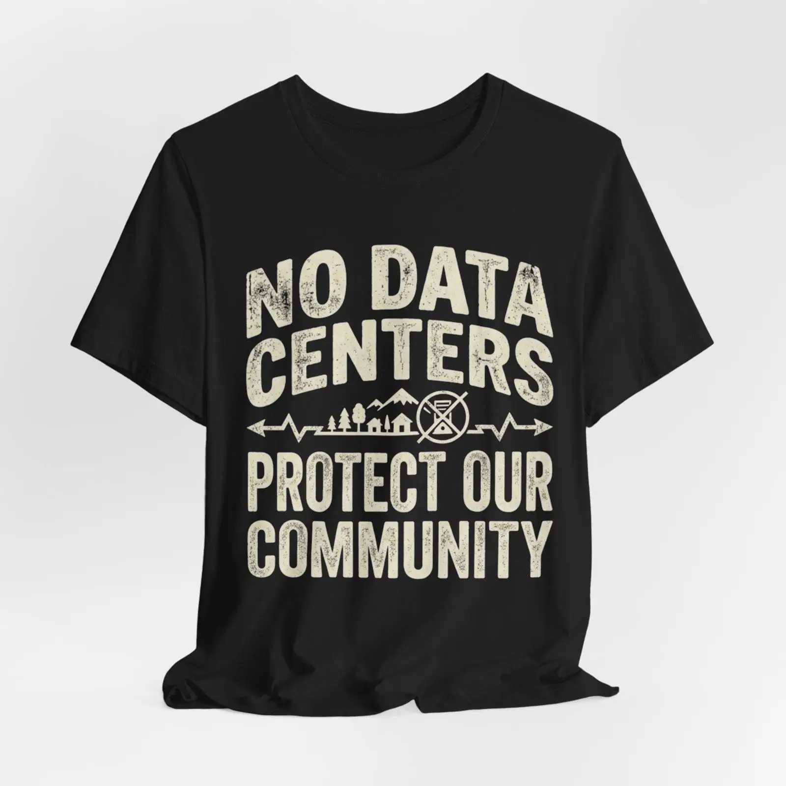Camiseta No Data Centers Prote - Vintage Fashion Community avaliação e preço